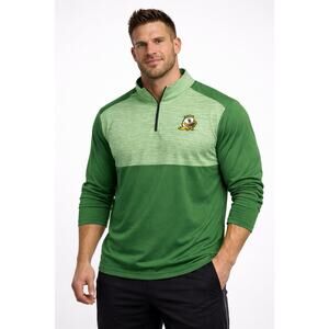 UO-Oregon Ducks Captivating Apparel 1/4 Zip Mascot Logo Tech Shirt size Men 2XL